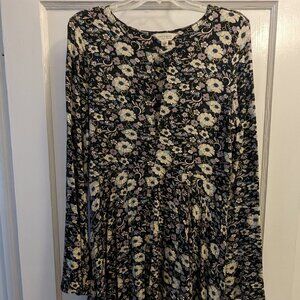 Flare sleeve boho dress